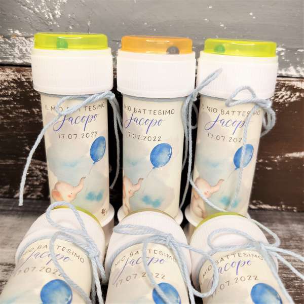 segnaposto bolle di sapone bambini ecofattoart